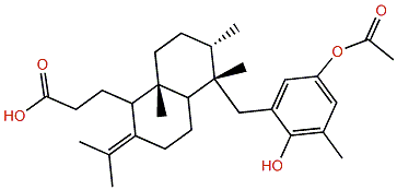 5'a-Desmethyl-5'-acetylatomaric acid